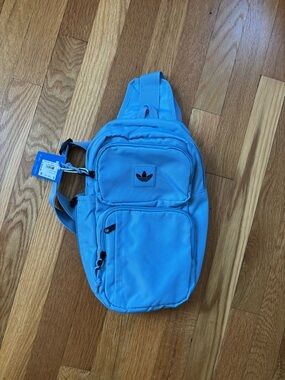 adidas Light Blue Sling Waist Bag